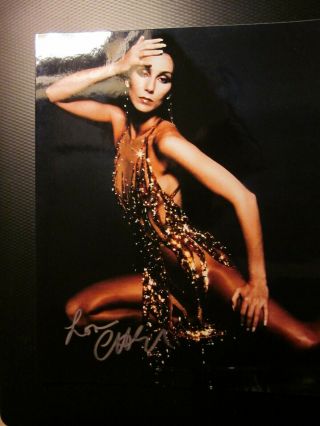 Cher Color 8 X 10 Photo 70s Superstar Autographed