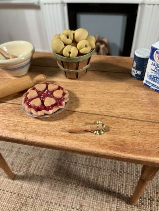 Dollhouse Miniature Artisan Made Pie Crust Cutter