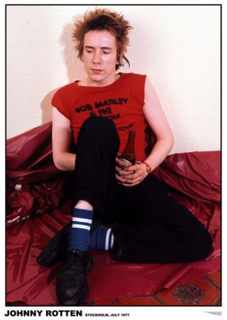 Sex Pistols - Johnny Rotten Retro Punk Poster A1 Size 84.  1cm X 59.  4cm - 33 " X 24 "