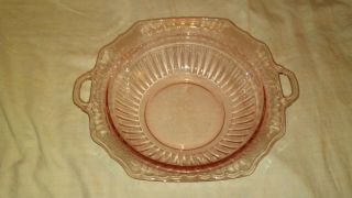 Vintage Pink Depression Glass Desert Bowl (2 3/4 " Tall) 11 5/8 " Wide Gc