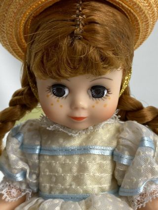 Madame Alexander Doll Polly Pigtails Madc 1990 Club Doll Freckles Tag Stand