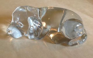 Princess House Golden Retriever Lab Puppy Dog Figurine 24 Lead Crystal Glass 4 "