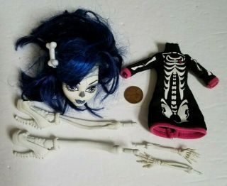 Monster High Create A Monster Skeleton Cam Doll Dressed With Shoes Rare Htf