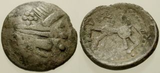 025.  Greek Silver Coin.  Danubian Celts,  Ar Drachm.  Philip Ii Type.  Fine