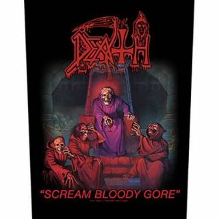 Death - " Scream Bloody Gore " - Large Size - Sew On Back Patch