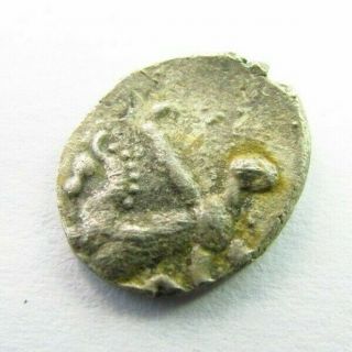 Ancient Celtic Caletes Tribe Silver Quarter Stater Circa 100 Bc (388)