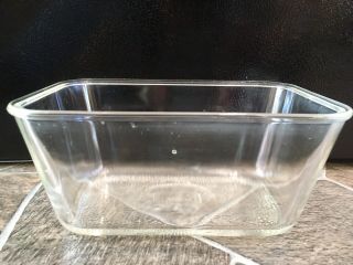 Glasbake Loaf Pan Dish Glass J - 805 - 6 - 1 1/2 Qt Vintage 7 3/4 X 5 " Casserole Bake