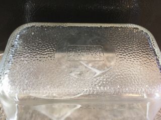 Glasbake LOAF Pan Dish GLASS J - 805 - 6 - 1 1/2 QT Vintage 7 3/4 X 5 