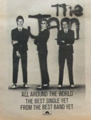The Jam - Vintage Press Poster Advert - All Around The World - 1977