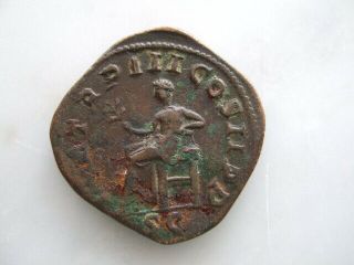 Ancient Roman Coin – Gordianus Iii Sestertius Bronze Coin