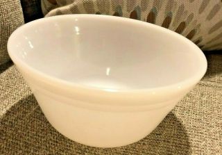 Vintage White Federal Glass Small Bowl F1
