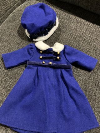 Retired American Girl Doll Caroline‘s Winter Coat And Cap