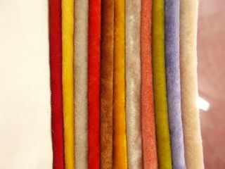 22 COLORS Vintage LONG PILE Miniature Mini Bear Velvet Rayon Fur Fabric 2