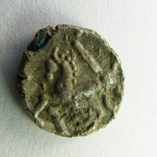 Ancient Celtic Caletes Tribe Silver Quarter Stater Circa 100 Bc (299)