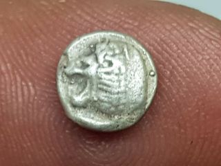 Quality Rare Ancient Greek Silver Coin Ionia Miletos 1,  0 Gr 8 Mm