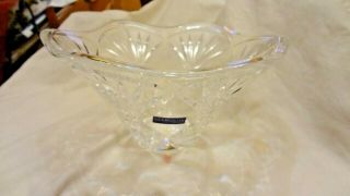 Marquis By Waterford 8.  5 " Crystal Honour Crystal Bowl With Label