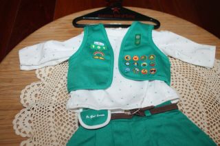 American Girl Doll of Today ' s RETIRED & RARE Girl Scout Outfit,  PC EUC 3