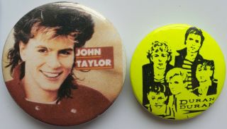 Duran Duran John Taylor Vintage Button Badges 80 