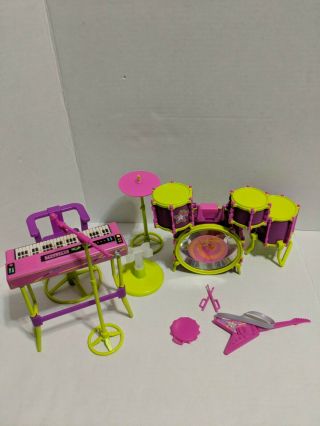 Barbie And The Rockers Live Concert Instruments Mattel 1986 Vintage