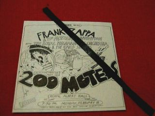 Frank Zappa 1970 Vintage Gig Concert Advert Royal Albert Hall London