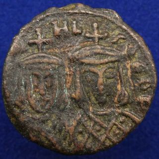 Byzantine Empire.  Michael Ii The Amorian,  820 - 829.  Ae Follis,  Syracuse