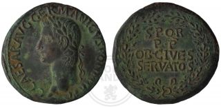 Æ SESTERTIUS GAIUS CALIGULA ROMAN EMPIRE 37 - 38 AD BRONZE COIN NOVELTY STRIKE 3