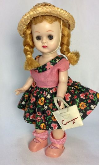 Vintage Ginger Doll Cosmopolitan W Playtime 116 Dress Pink Shoes 7.  5 "