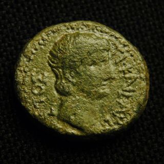 Æ22 Macedonia Thessalonika Emperor Tiberius Rv Livia 8.  61 Grams 20 - 2mm Ad 22 - 3