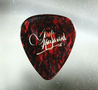 Moody Blues // Justin Hayward Tour Guitar Pick // Faux Tortoise/gold Signature