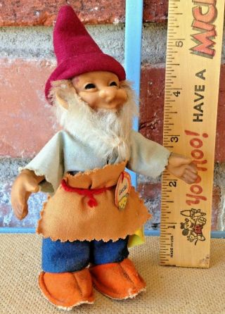 Vintage Steiff " Gucki " Dwarf - A Dressed Up Mischievous Character With All Id