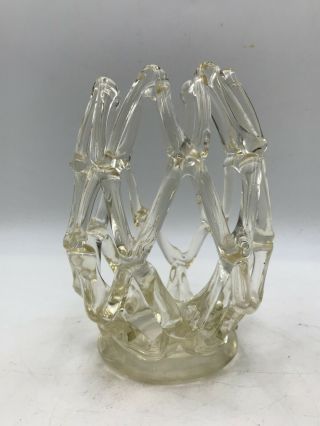 Vintage Hand Blown Art Glass Vase.  Abstract Design 2