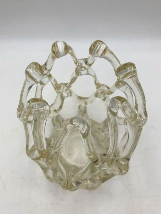 Vintage Hand Blown Art Glass Vase.  Abstract Design 3