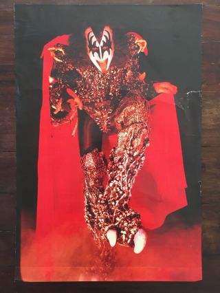Gene Simmons Kiss Poster 1980 Dynasty/unmasked Era