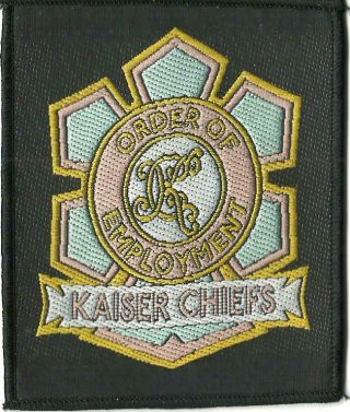 Kaiser Chiefs Employment Rare - Woven Sew On Patch Official - No Longer Made