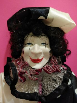 Hand - Painted Porcelain Clown Doll - Circus Parade Special Collector 