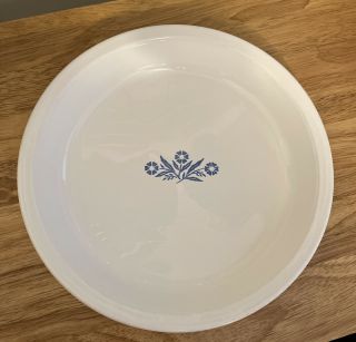 Vintage Corning Ware White Blue Cornflower Pie Plate Pan 9 " P - 309