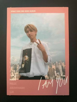 Stray Kids - Han Jisung - Official " I Am You " Big Pink Card