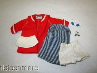Vintage Barbie Doll Fashion Clothes 963 Resort Set Outfit Almost Complete