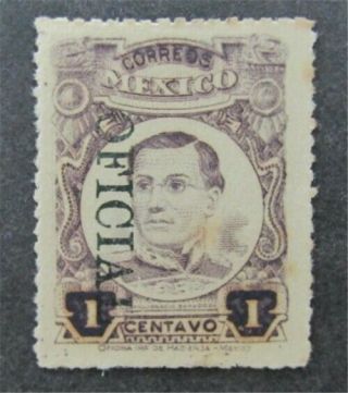 Nystamps Mexico Stamp O134 Og H $30 N20y1178