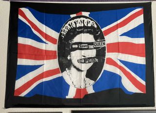 Sex Pistols Premium Fabric Poster God Save The Queen