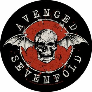 Avenged Sevenfold - " Distressed Skull " - Large Size - Circular Sew On Back Patch