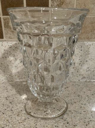 Vintage Fostoria American Clear Footed Water Glass 5 3/4”