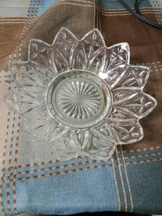 Federal Glass 5 And 1/2 Inch Clear Nut Dish