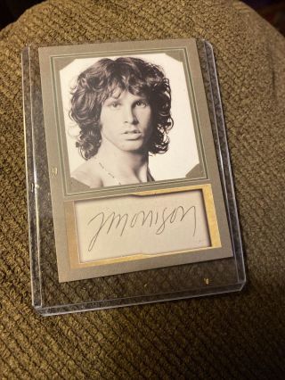 Awesome Jim Morrison Of The Doors Autograph Card