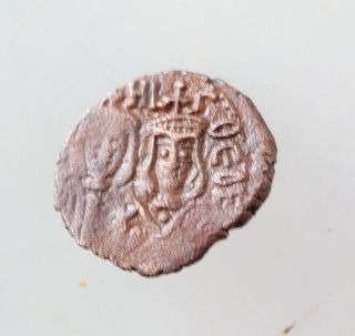 Michael Ii The Amorian,  With Theophilus.  820 - 829.  Æ Follis 20mm,  2.  8g,  Syracuse
