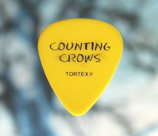 Counting Crows // David Bryson Concert Tour Guitar Pick // Yellow/black Plectrum