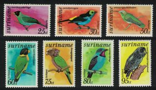 Suriname Birds 7v 1st Series 1977 Mnh Sg 861 - 873 Mi 764 - 770 Cv£10.  95