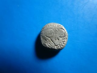 East Celtic Silver Coin Diobol; Danubian District,  Owl