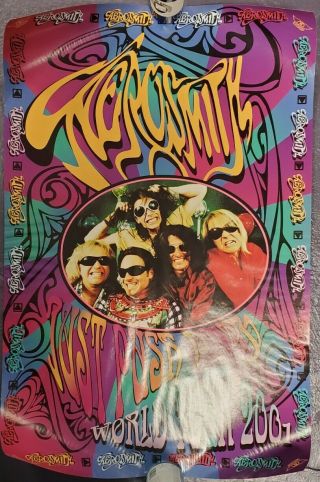 Aerosmith - Just Push Play World Tour 2001 Poster 34 " ×22 "
