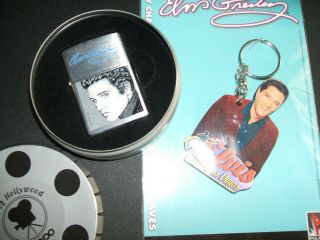 Elvis Presley Collectible Novelty Keychain Zippo Lighter